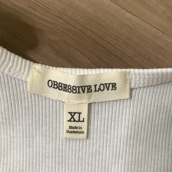 White Crop Tank 100 % COTTON Desert Vibes Size XL - Picture 4 of 5